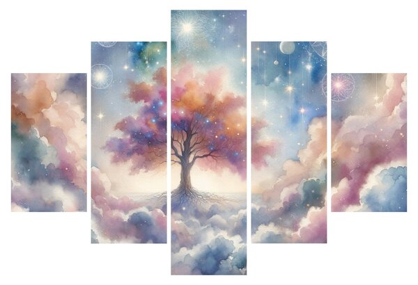 Obraz – Strom života v oblakoch (150x105 cm)