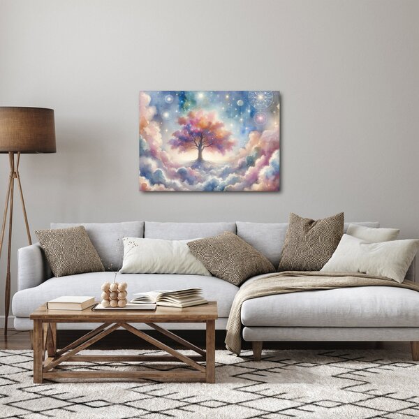 Obraz – Strom života v oblakoch (70x50 cm)