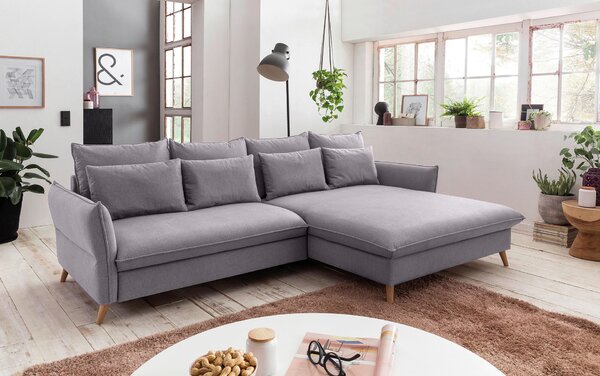 ROHOVÁ SEDAČKA, textil, svetlosivá Livetastic - Sedačky, Online Only