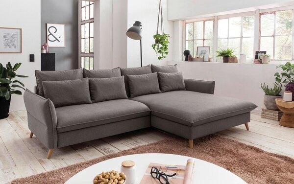 ROHOVÁ SEDAČKA, textil, svetlohnedá Livetastic - Sedačky, Online Only