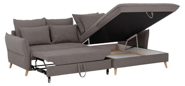 ROHOVÁ SEDAČKA, textil, svetlohnedá Livetastic - Sedačky, Online Only