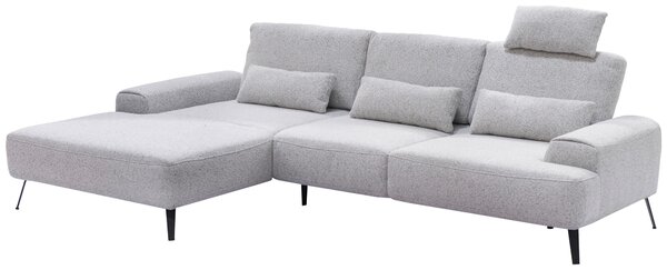 ROHOVÁ SEDAČKA, textil, svetlosivá Livetastic - Sedačky, Online Only