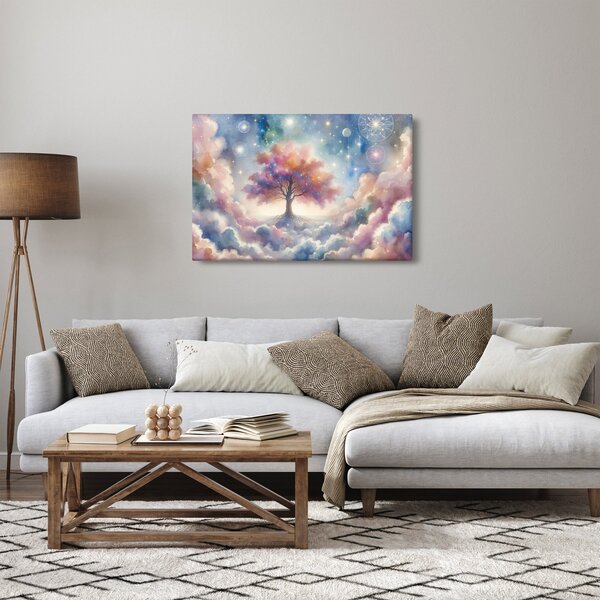 Obraz – Strom života v oblakoch (90x60 cm)