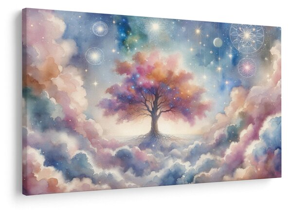 Obraz – Strom života v oblakoch (90x60 cm)