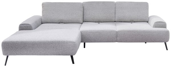 ROHOVÁ SEDAČKA, textil, svetlosivá Livetastic - Sedačky, Online Only