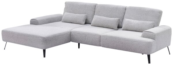 ROHOVÁ SEDAČKA, textil, svetlosivá Livetastic - Sedačky, Online Only