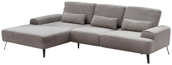 ROHOVÁ SEDAČKA, textil, sivohnedá Livetastic - Sedačky, Online Only