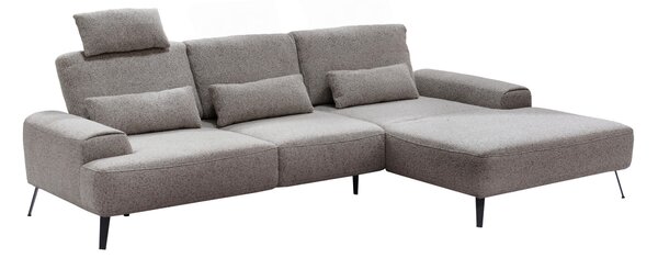 ROHOVÁ SEDAČKA, textil, sivohnedá Livetastic - Sedačky, Online Only