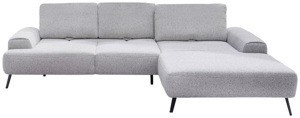 ROHOVÁ SEDAČKA, textil, svetlosivá Livetastic - Sedačky, Online Only