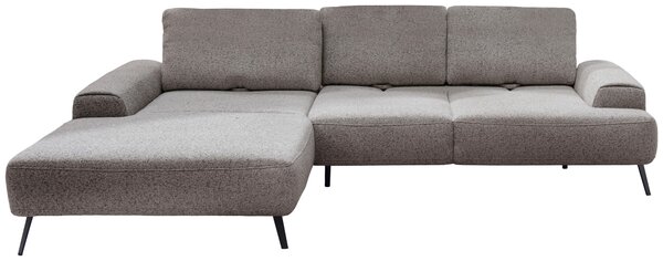 ROHOVÁ SEDAČKA, textil, sivohnedá Livetastic - Sedačky, Online Only