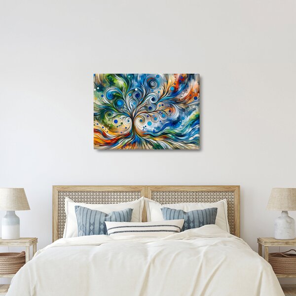 Obraz – Farebný energetický strom (70x50 cm)