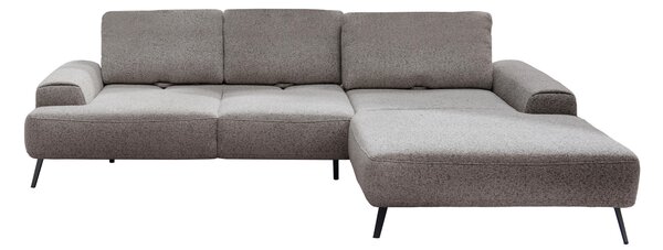 ROHOVÁ SEDAČKA, textil, sivohnedá Livetastic - Sedačky, Online Only