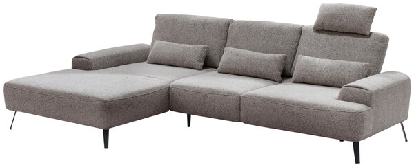 ROHOVÁ SEDAČKA, textil, sivohnedá Livetastic - Sedačky, Online Only