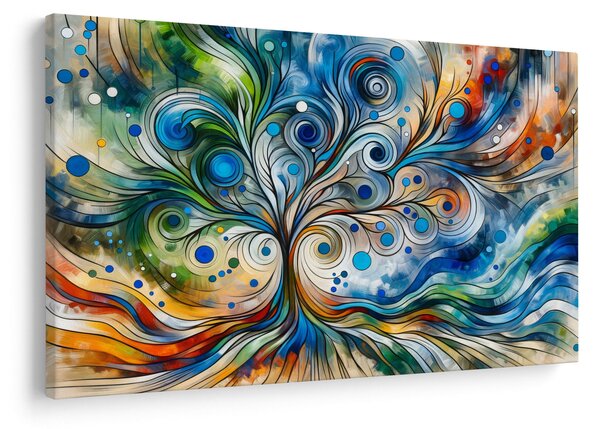 Obraz – Farebný energetický strom (90x60 cm)
