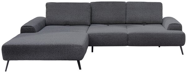 ROHOVÁ SEDAČKA, textil, tmavosivá Livetastic - Sedačky, Online Only