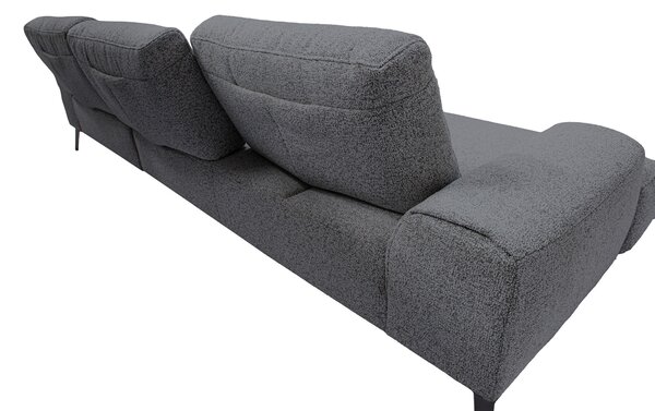 ROHOVÁ SEDAČKA, textil, tmavosivá Livetastic - Sedačky, Online Only
