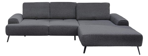 ROHOVÁ SEDAČKA, textil, tmavosivá Livetastic - Sedačky, Online Only