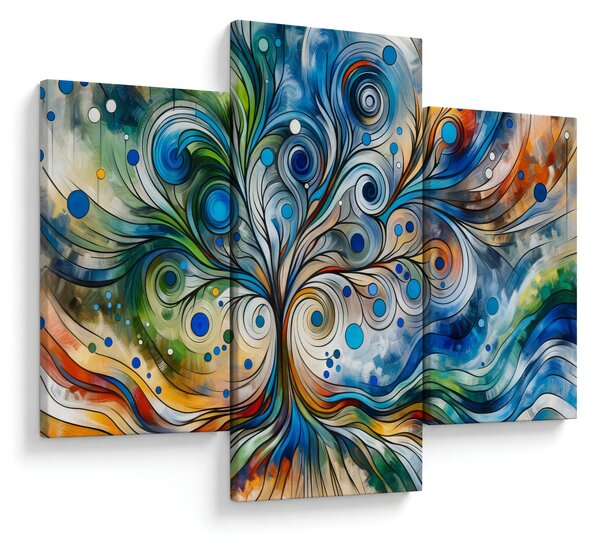 Obraz – Farebný energetický strom (90x60 cm)