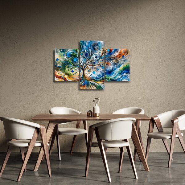 Obraz – Farebný energetický strom (90x60 cm)