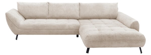ROHOVÁ SEDAČKA, textil, béžová, svetlohnedá Livetastic - Sedačky, Online Only