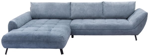 ROHOVÁ SEDAČKA, textil, modrá Livetastic - Sedačky, Online Only