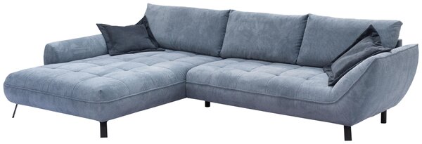 ROHOVÁ SEDAČKA, textil, modrá Livetastic - Sedačky, Online Only