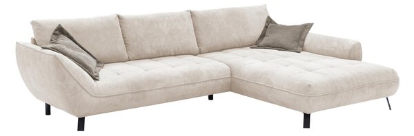 ROHOVÁ SEDAČKA, textil, béžová, svetlohnedá Livetastic - Sedačky, Online Only