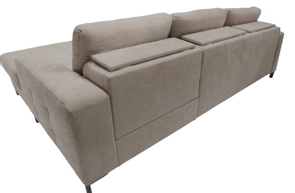ROHOVÁ SEDAČKA, textil, svetlohnedá Livetastic - Sedačky, Online Only