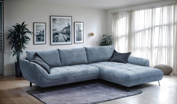 ROHOVÁ SEDAČKA, textil, modrá Livetastic - Sedačky, Online Only