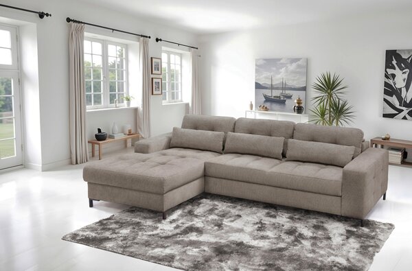 ROHOVÁ SEDAČKA, textil, svetlohnedá Livetastic - Sedačky, Online Only