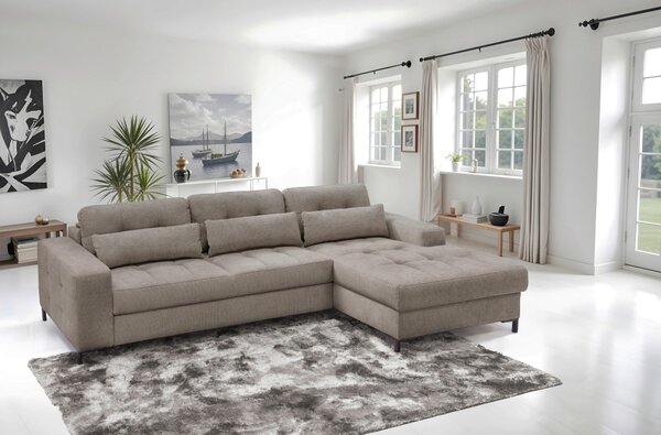 ROHOVÁ SEDAČKA, textil, svetlohnedá Livetastic - Sedačky, Online Only