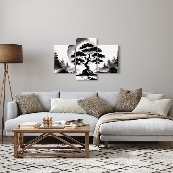 Obraz – Čiernobiela bonsai (90x60 cm)