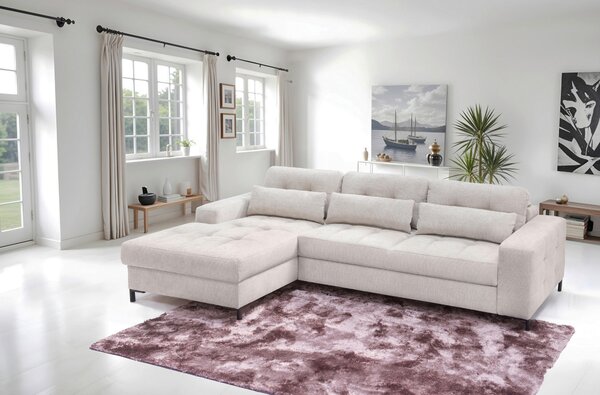 ROHOVÁ SEDAČKA, textil, béžová Livetastic - Sedačky, Online Only