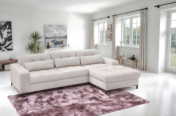 ROHOVÁ SEDAČKA, textil, béžová Livetastic - Sedačky, Online Only