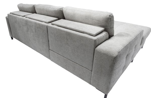 ROHOVÁ SEDAČKA, textil, svetlosivá Livetastic - Sedačky, Online Only