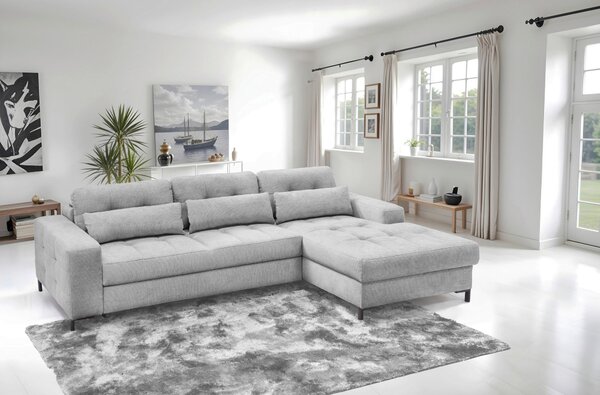 ROHOVÁ SEDAČKA, textil, svetlosivá Livetastic - Sedačky, Online Only