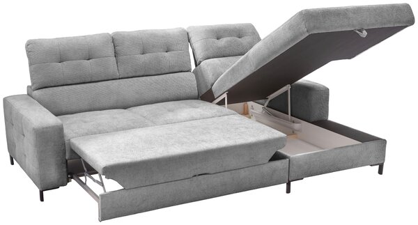 ROHOVÁ SEDAČKA, textil, sivá Livetastic - Sedačky, Online Only