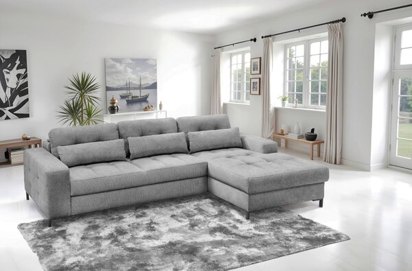 ROHOVÁ SEDAČKA, textil, sivá Livetastic - Sedačky, Online Only