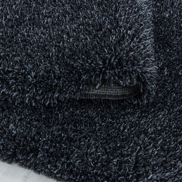 Antracitový koberec 120x170 cm Fluffy – Ayyildiz Carpets