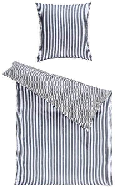 OBOJSTRANNÁ POSTEĽNÁ BIELIZEŇ, makosatén, antracitová, biela, 135/200 cm Janine - Online Only bytové doplnky, Online Only