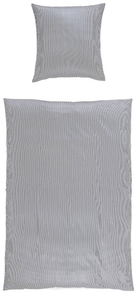 OBOJSTRANNÁ POSTEĽNÁ BIELIZEŇ, makosatén, antracitová, biela, 135/200 cm Janine - Online Only bytové doplnky, Online Only