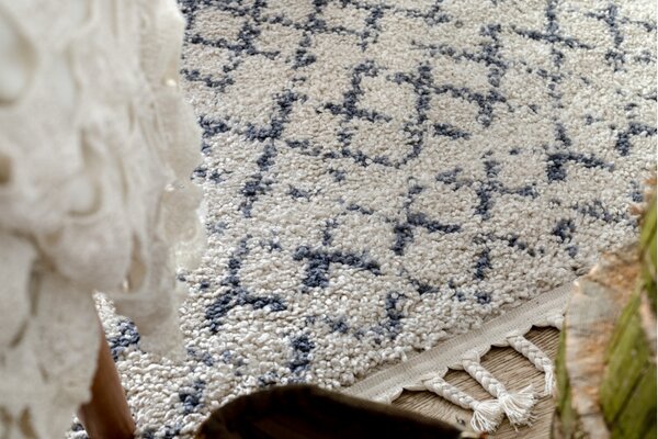 Dywany Łuszczów , Kusový koberec Berber Agadir G0522 cream and grey, 80x150, béžová, obývacia izba