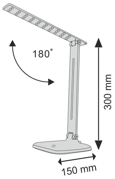 LED Stmievateľná dotyková stolná lampa JOWI LED/8W/230V biela