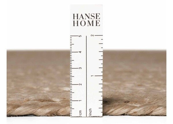 Obojstranný/ručne tkaný jutový koberec v tmavoprírodnej farbe 160x230 cm Braided – Hanse Home
