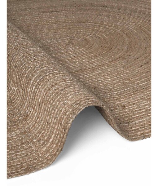Obojstranný/ručne tkaný jutový koberec v tmavoprírodnej farbe 160x230 cm Braided – Hanse Home