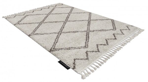 Dywany Łuszczów, Kusový koberec Berber Asila B5970 cream and brown, 80x150, béžová, obývacia izba