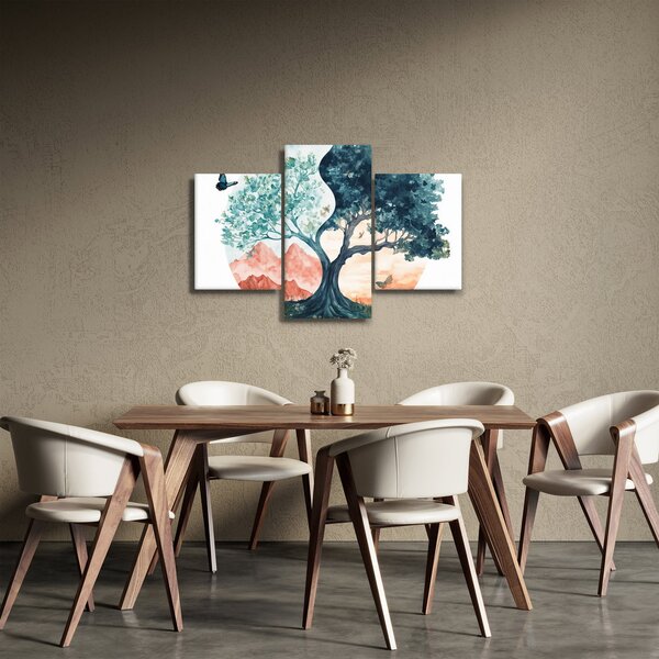 Obraz – Akvarelový strom plný života (90x60 cm)