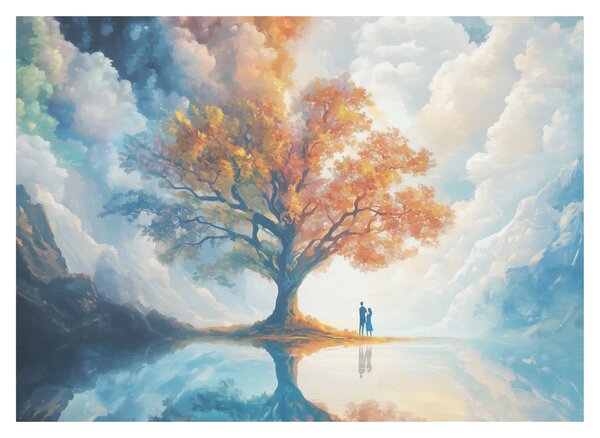 Obraz – Strom života a lásky (70x50 cm)