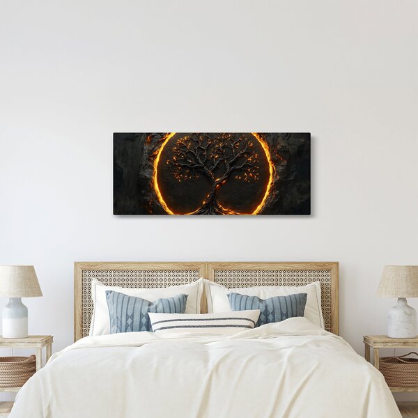 Obraz – Strom života v láve II. (120x50 cm)
