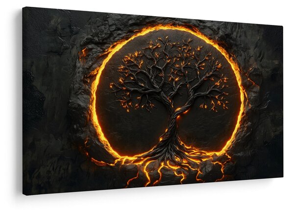 Obraz – Strom života v láve II. (90x60 cm)